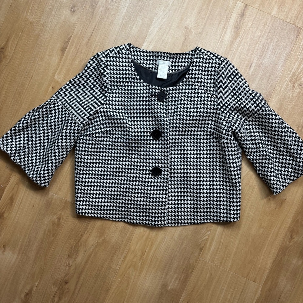 Worthington Black and White Pea Coat